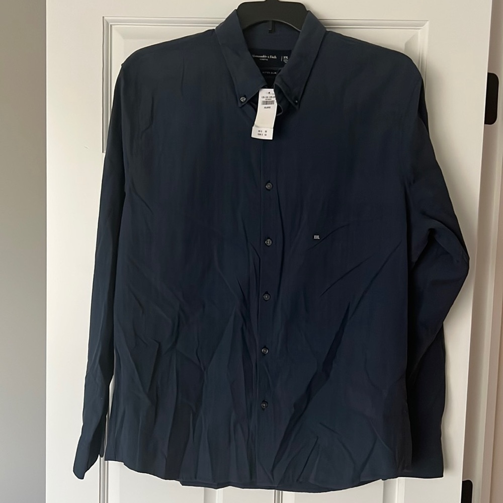 NWT~Abercrombie & Fitch Super Slim long sleeve button down